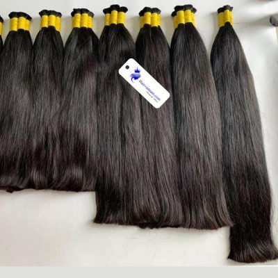 Natural Straight Black Vietnamese Bulk Hair